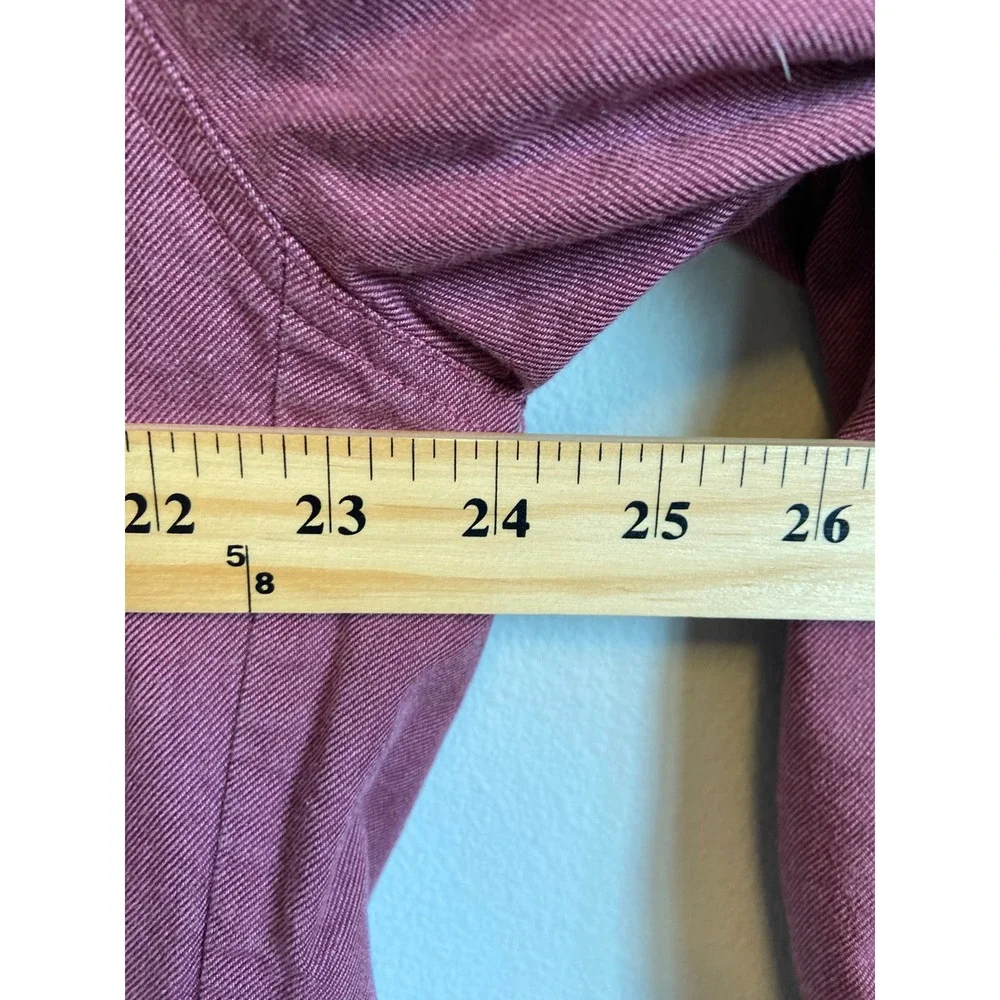 Untuckit Ziraldo Shirt Jacket Mens XL Dusty Rose Plaid Lined Cotton Shacket